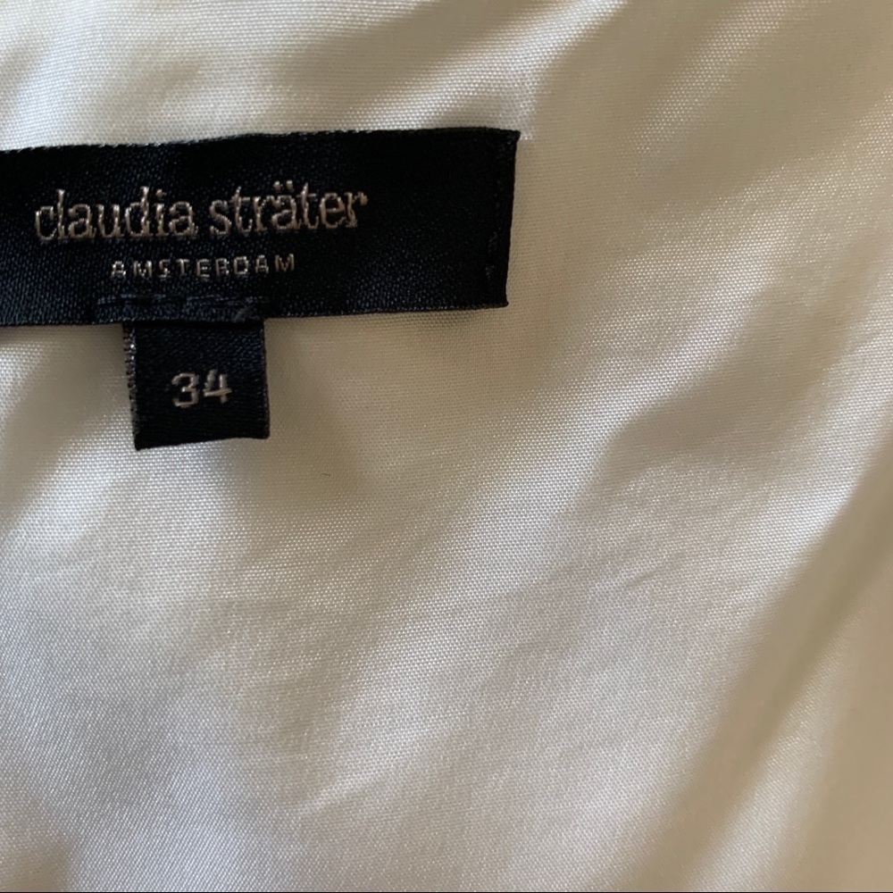CLAUDIA STRATER Black White Sleeveless Dress 34 - Picture 3 of 7
